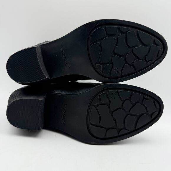 Vionic Womens Cecily Ankle Boots US 6 Wide Black Leather Waterproof EUC - Picture 11 of 14